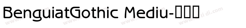 BenguiatGothic Mediu字体转换